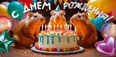 Конверт для денег «С Днем Рождения!» Счастья большого и радости